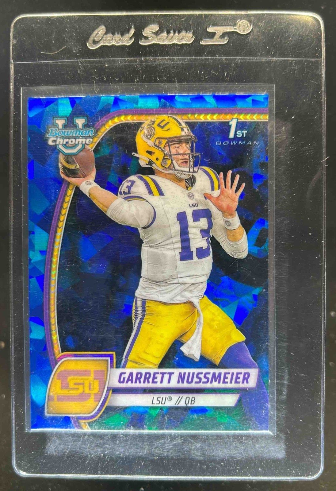 2024 Bowman Chrome U Sapphire Garrett Nussmeier #5 Tigers