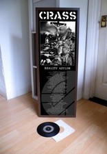 CRASS REALITY ASYLUM LYRIC POSTER, STATIONS OF THE CRASS,