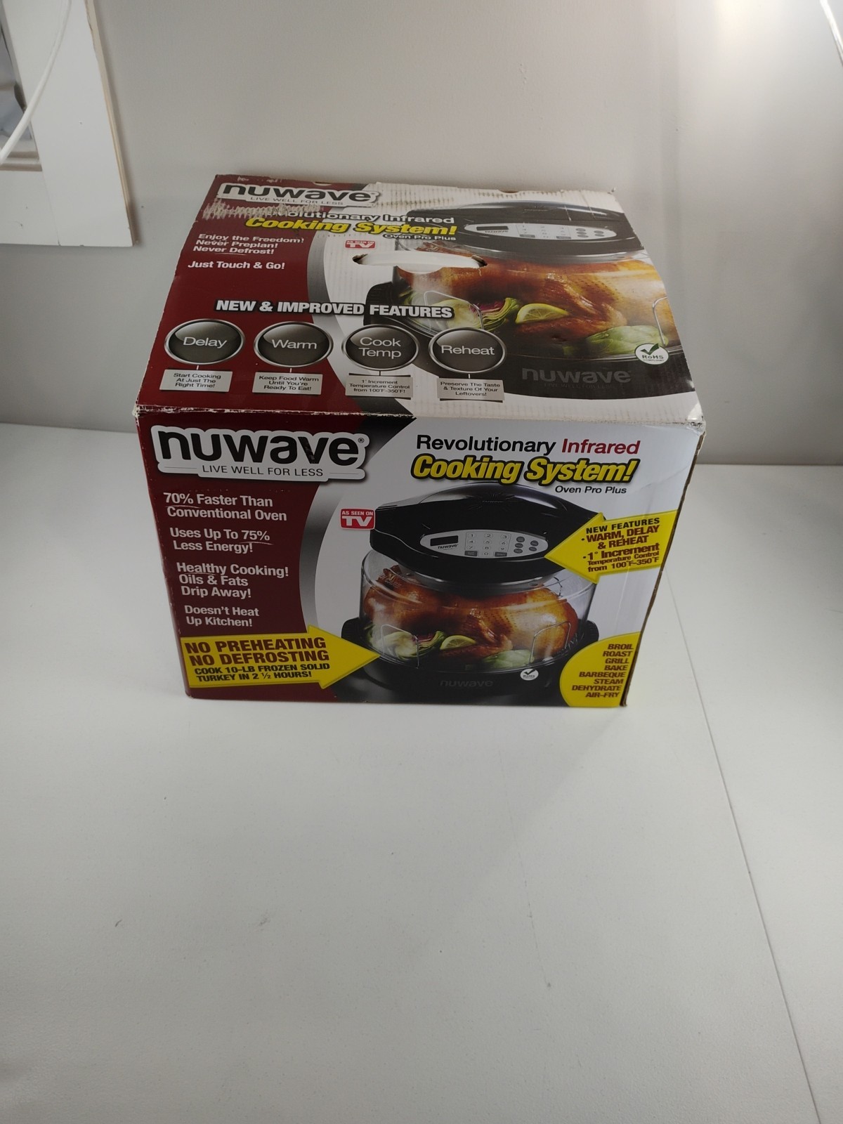 NuWave 20631 Infrared Pro Plus Oven Black Cooking System NOB Open Box