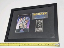 Vtg 2001 NECA Beetlejuice Limited Edition Movie Art Film Cell Art Framed /3500