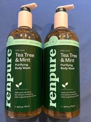 Renpure Tea Tree & Mint Purifying Body Wash 24 fl oz -- (2 Pack)