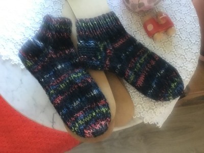 Handstrick-Wärme- und Überzieh-Socken/Handarbeit vom Wol(l)kenschäfchen   