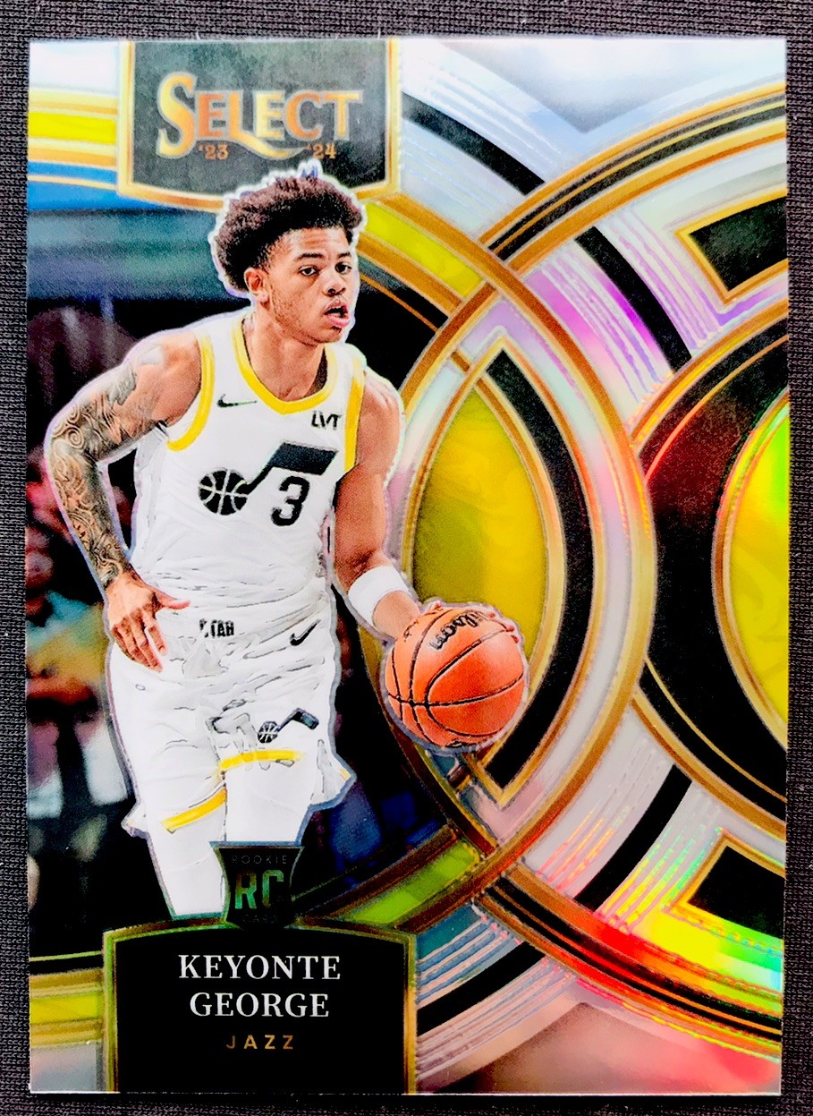 2023-24 Panini Select Basketball Keyonte George RC Premier Silver Prizm  Nice!