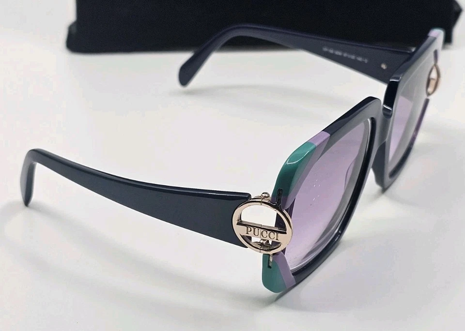 Gafas de sol Emilio Pucci EP159 92W azul degradado cuadradas 57 20 140 SOLO MARCOS Foto 3 de 4