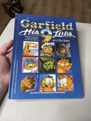 Garfield, His 9 Lives By Jim Davis Vintage Original Hardcover