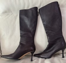 GUCCI Long Boots Maroon Women s Size 6.5B