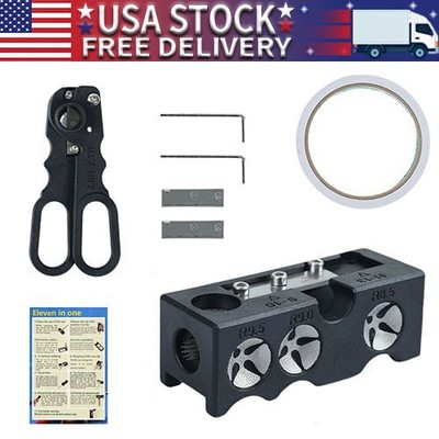 Snooker 10-In-1 Billiard Pool Cue Tip Shaper, Pool Cue Tip Stick Repair Tool Kit