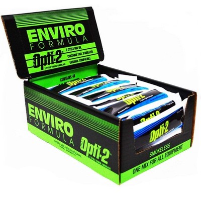 48 Pouches Opti Engine Oil 1.8 oz Tube 2 Cycle Mix for 1 Gallon   Opti-2 Enviro 