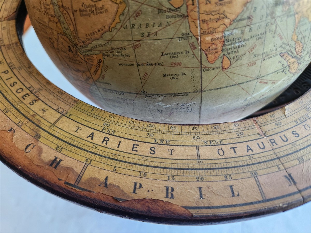 1920s RAND McNALLY EIGHT-INCH TERRESTRIAL GLOBE antique | eBay
