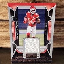 2021 Panini Playbook Gridiron Gear Cornell Powell #GG-CPO Chiefs Memorabilia