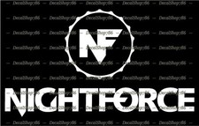 Nightforce Optics - Caccia/Tiro - Decalcomanie in vinile fustellato Peel N' Stick