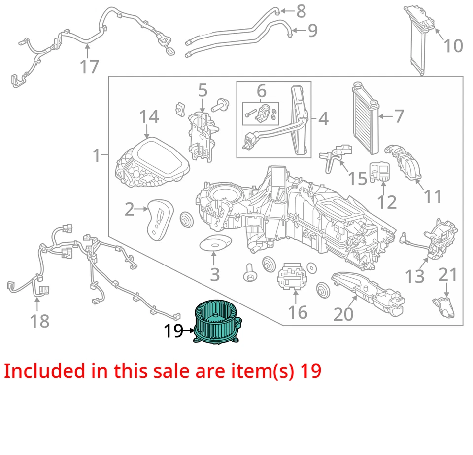 Motor soprador CA 2015 Ford F350 Super Duty aquecedor fabricante de equipamento original 83K milhas - LKQ352561216 - Imagem 4 de 4