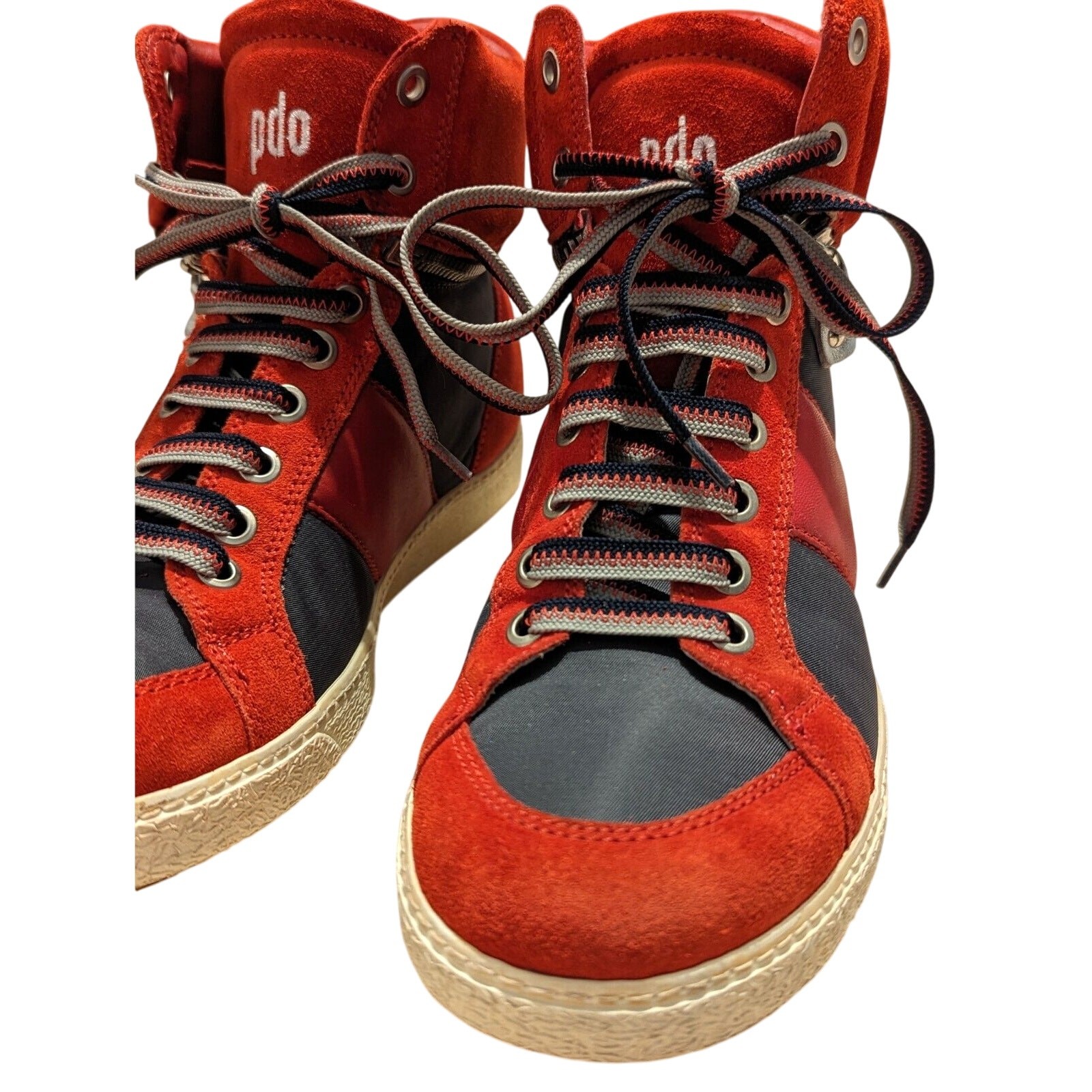 PANTOFOLA D’ORO DOP Pantofola D'Oro Nappa Rosso Convertibile Sneakers Italiane Donna US 8 EU 39