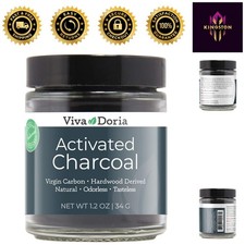 1.2 Oz Food Grade Activated Charcoal Powder   Natural Detox, -Friendly
