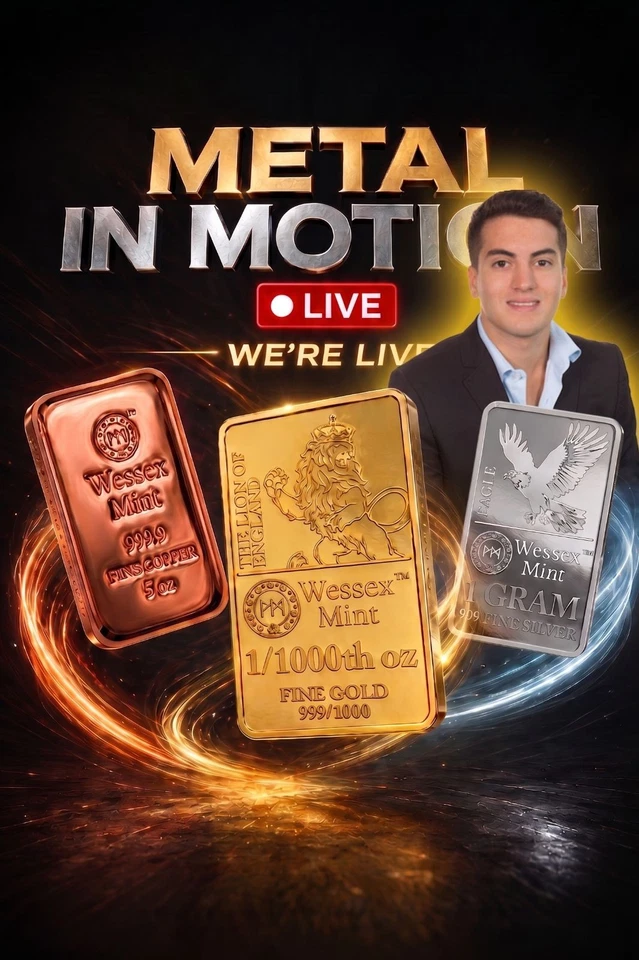 Wessex Mint Bullion Deals – Gold, Silver, Copper - Auctions starting at £2!
