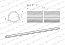 WARYNSKI Series 2R and 3R Outer Tube 1210 Articulating Telescopic Shaft