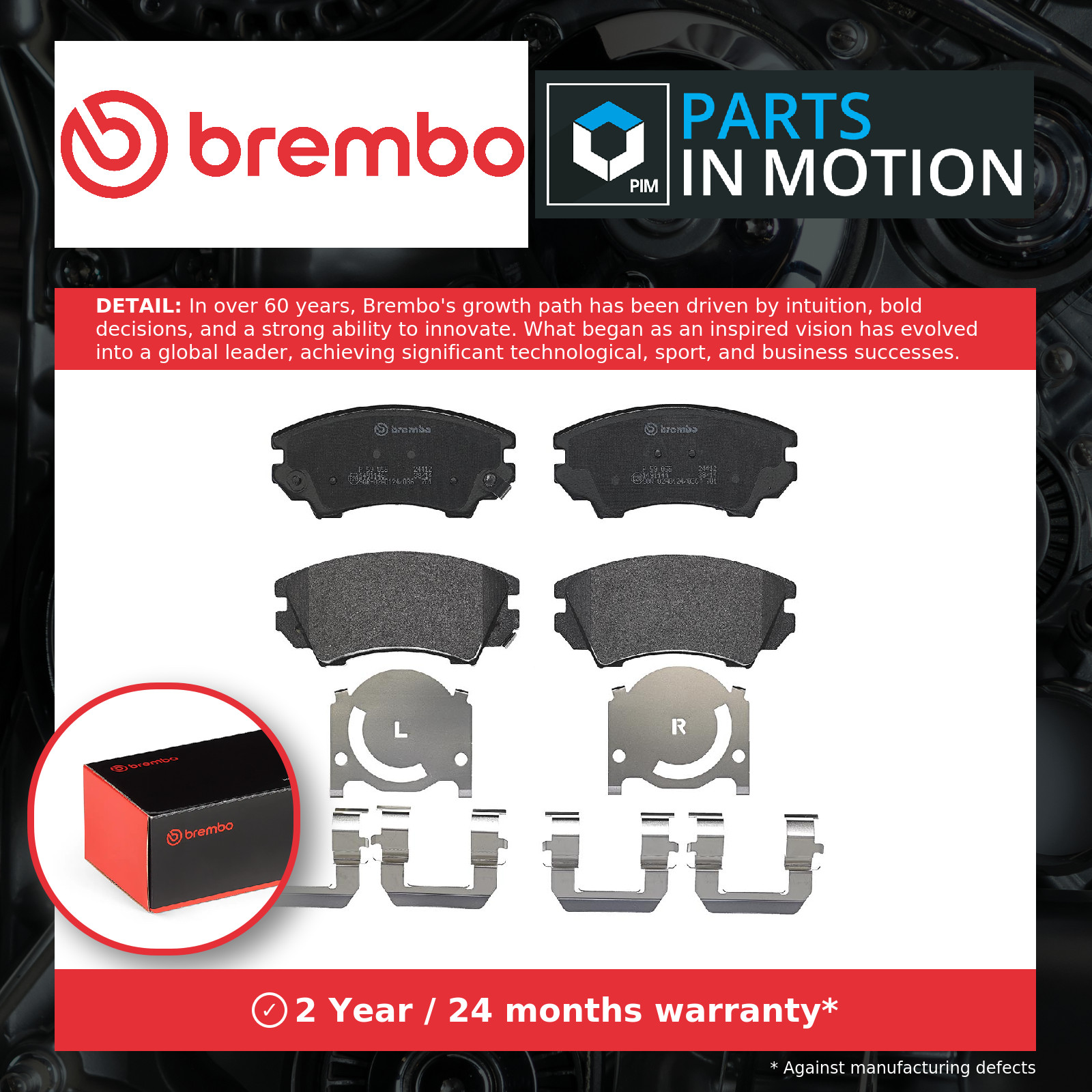 Brake Pads Set fits VAUXHALL CASCADA Front 1.4 1.6 2.0D 2013 on Brembo 13237751 - Image 12