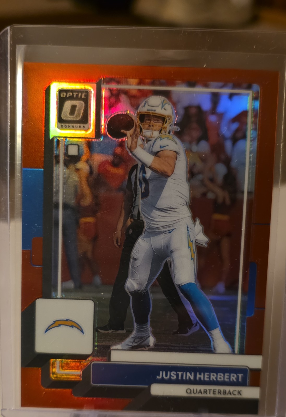 2022 Panini Donruss Optic - Justin Herbert #108 Red Prizm /99