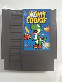 Yoshi's Cookie (Nintendo, NES) Complete CIB With Protector - Tested