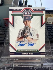 2022 Panini USA Baseball Stars & Stripes Blue Ink /399 Tanner Witt #CNTS-TW Auto