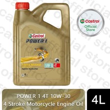 Castrol POWER 1 4T 10W-30 4L Motorcycle 4 Stroke Engine Oil, 4 Litre