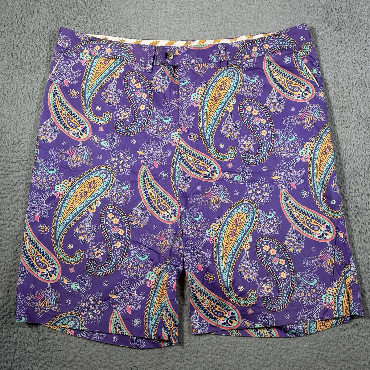 Short Loudmouth Golf Maryland Terrapins - Taille L - Motif Argyle Multicolore