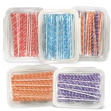 Powdered Candy Straws – Compare to Pixy Stix | 8 oz Tub, 100+ Straws | 4 Flavors