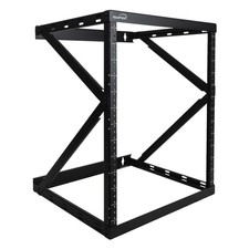 12U 2 Post Open Frame Wall Mount 18" Switch Depth Network IT Rack Heavy Duty