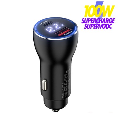 OnePlus Nord3, CE3 Lite 5G 100W SuperVooc Autoladegerät Usb-C Kfz Adapter