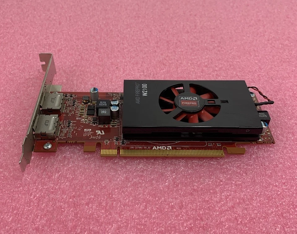 Dell AMD FirePro W2100 2GB GDDR3 PCIe Video Graphics Card - Image 2 of 4