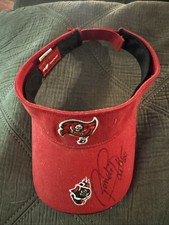 Tampabay Buccaneers Visor Signed By Ronde Barber 2003 Super Bowl Champs