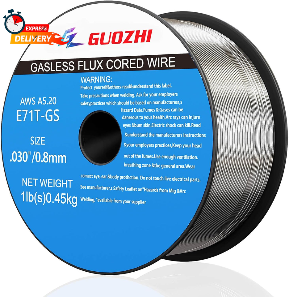 10-Lb E71T-1C 0.030" Gas-shielding Flux-cored MIG Welding Wire 8-in Spool