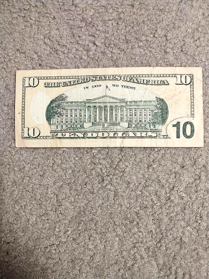 2004 A $10 FED RES *STAR NOTE LOW SERIAL NO. GL 00030405* VF SAN FRAN-FORT WORTH - Image 2 of 2