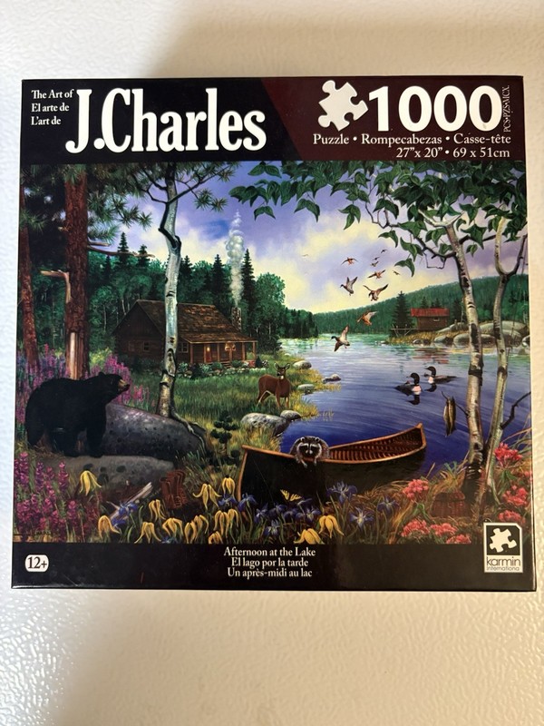 Karmin International J. Charles Afternoon at the Lake 1000-Piece Puzzle 12+