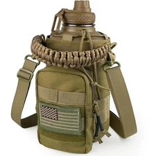 Half Gallon Water Bottle with Sleeve - 64 Oz Insulated Water Jug with Handle ...