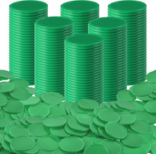 1 1/2 Inches Plastic Poker Chips Learning Counters Disks Bingo Chip Counting ...