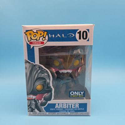 Halo Golden Arbiter #10 Best Buy Exclusive Vaulted Funko Pop Damage Box 
