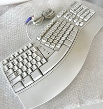 Vintage Microsoft Natural Ergonomic Keyboard Tested Working PS2