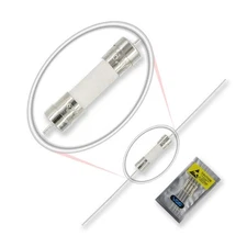 Vigor Source 20pcs Slow-Blow Axial Ceramic 6.3A 250V Lag Fuses 5x20mm