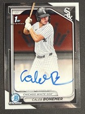2024 Bowman Draft Chrome Caleb Bonemer Auto White Sox