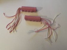 New Red Radio Flyer Tricycle Replacement Pink Handlebar Grip Streamers X2