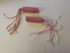 New Red Radio Flyer Tricycle Replacement Pink Handlebar Grip Streamers X2