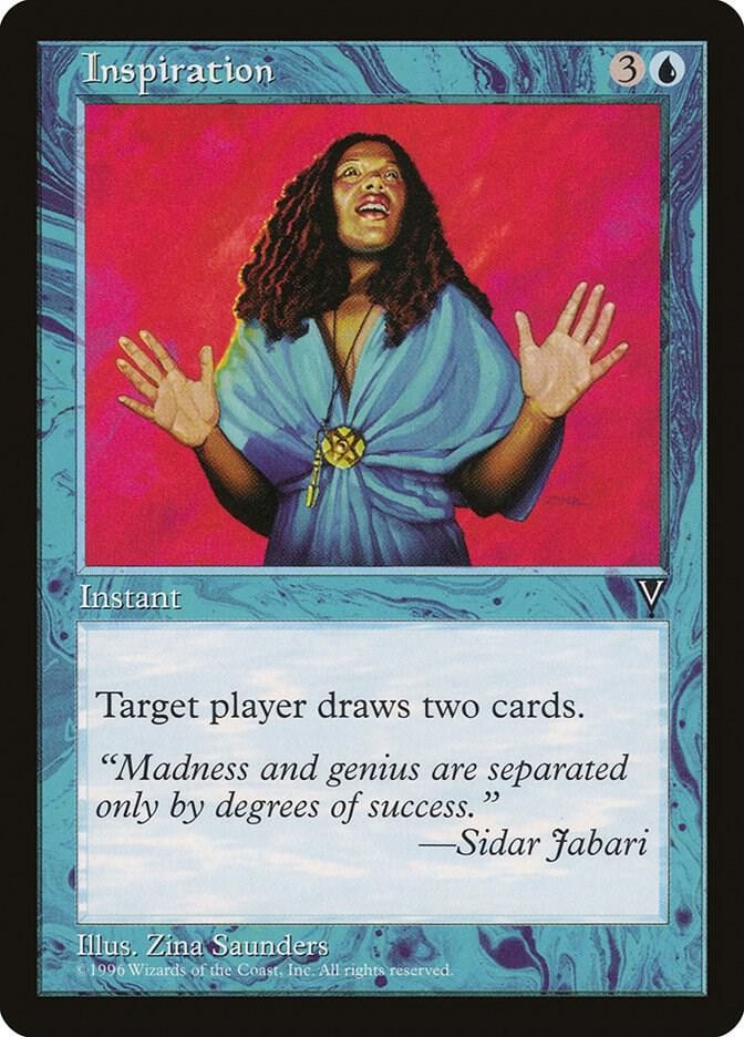 Inspiration Visions Magic The Gathering MTG Card 1997 Near Mint