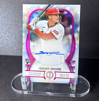 2026 Topps Tribute - Brady House RC Auto - Pink Foil /10 - #TA-BH
