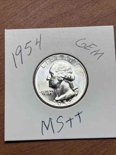 1954 Mint Silver Washington Quarter Uncirculated