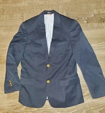 Tommy Hilfiger Boys 10 Navy Blue Blazer Jacket Gold Buttons Sport Coat Preppy