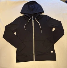 Vuori Hoodie Womans Small Black Gray VW268 Halo 2.0 Full Zip Sweatshirt