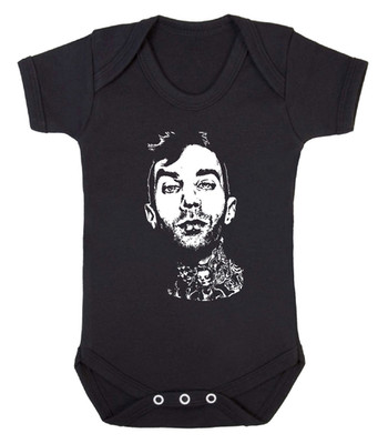 Travis Barker Music Baby Grow - Rock Legend Body Weste Fan Geschenk Blink 182 90er