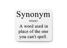 A Word Used In Place Of The One You Can't Spell  Funny sign For Home or Office