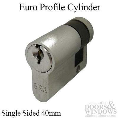 ERA 40mm Half Euro Profile Cylinder 30/10 Single Sided Y2 Keyway